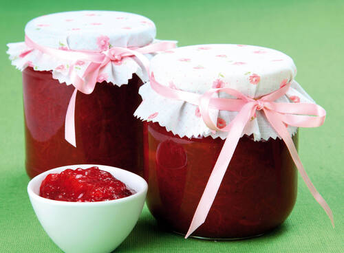Homemade strawberry/rhubarb jam