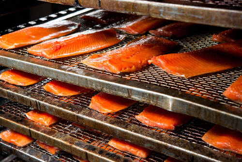 fish factory process seafood industry food production